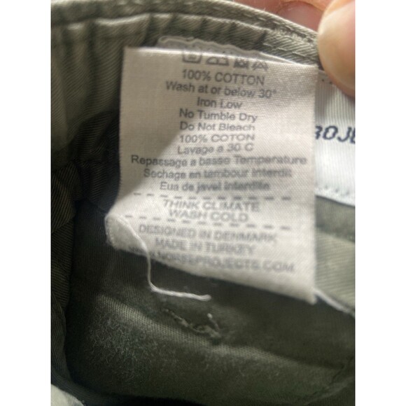 Norse Projects Aros Light Twill Chino Pants Olive Green Mens W31 Regular - Picture 14 of 16